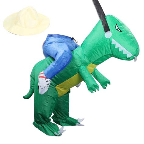 Inflatable Dinosaur Riding Costumes Adult Ride On Cosplay Suits Animal