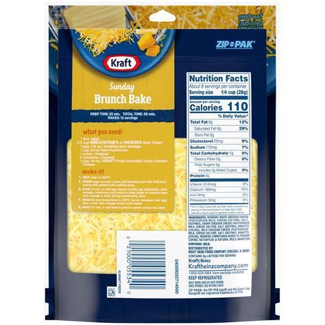 Buy Kraft Triple Cheddar Finely Shredded Cheese 8 Oz Bag Online At