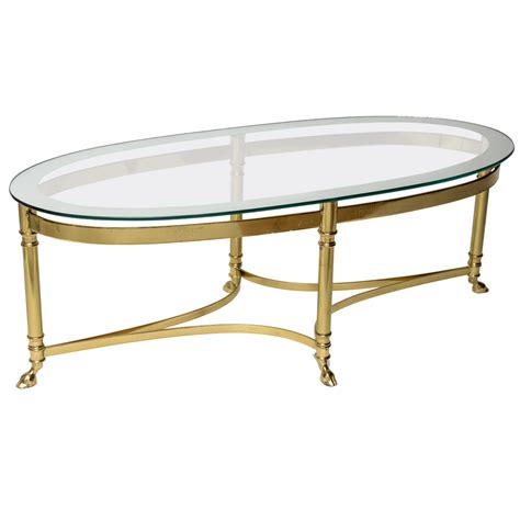 10 Collection Of Oval Glass Top Coffee Tables Contemporary