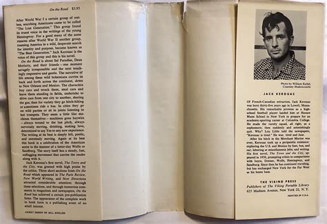 On The Road With Signed John Kerouac Endpaper From The Town And The