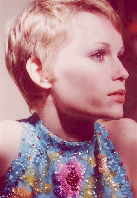 vintage everyday 30 beautiful portraits of mia farrow with pixie haircut in the 1960s mia
