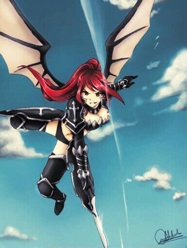 Black Wing Armor Digital Art Fairy Tail Amino