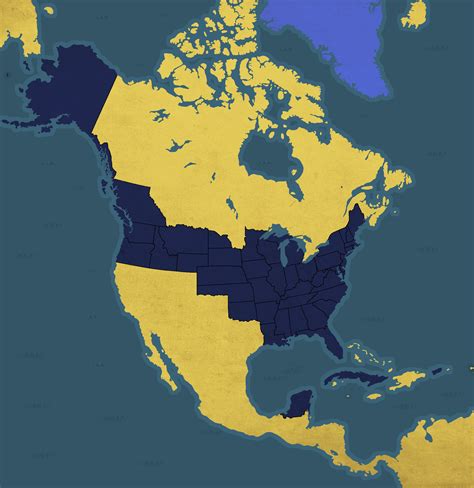 Alternate History Maps Of America America Map Alterna