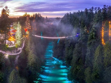 Capilano Bridges Canyon Lights Flicker Back On For The Holidays