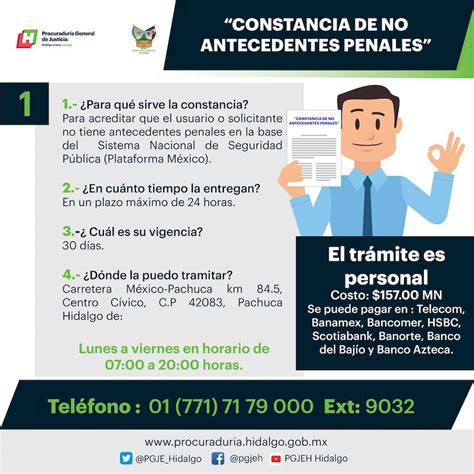 Requisitos Y Costo De Constancia De No Antecedentes Penales En Hidalgo