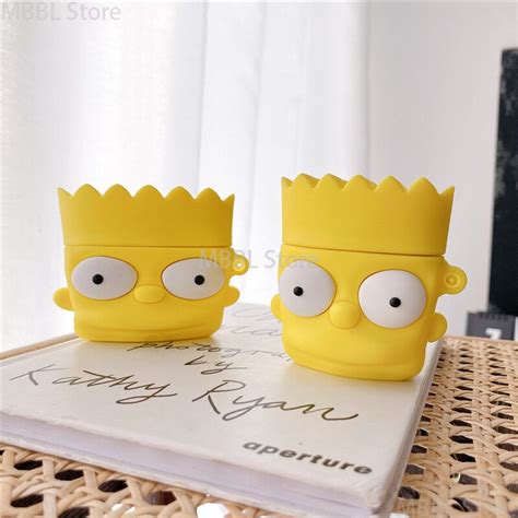 The Simpsons Airpod Cases Anime Simpson Silicone Earphone Case With