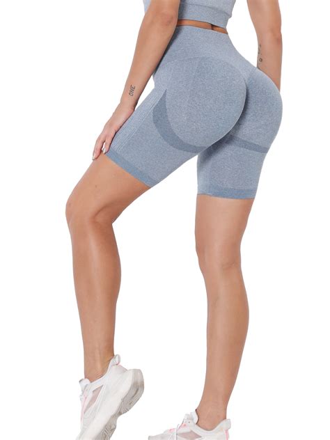 Qric High Waisted Seamless Biker Shorts For Women Tummy Control