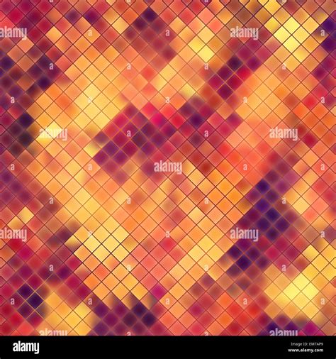 Mosaic Orange Abstract Eps 10 Stock Vector Image And Art Alamy