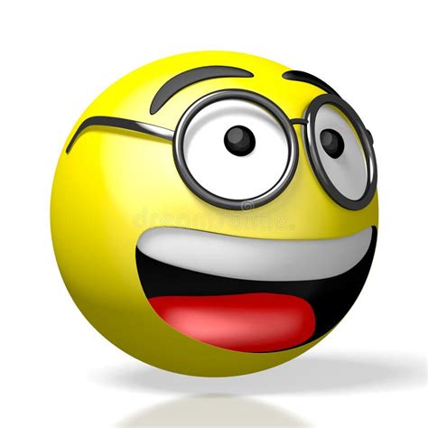 Emoji Emoticono Vistantesnerd Representación 3d Stock De