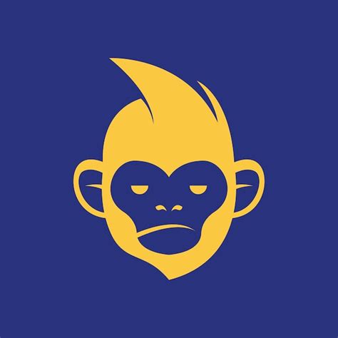 Premium Vector Monkey Head Logo Design Concept Vector Primate Head