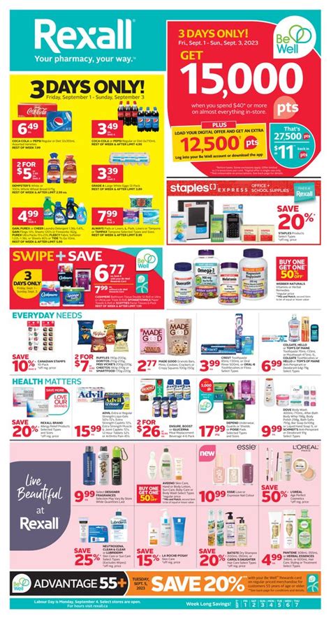 Rexall On Flyer September 1 To 7