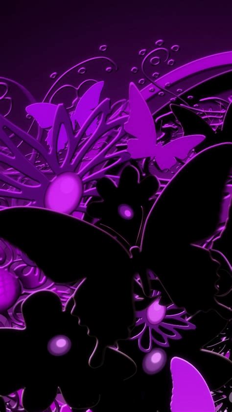 3d Purple Butterfly Iphone Wallpaper 2020 3d Iphone