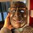 Japanese Antique Pair Of Noh Masks With Fine Details Signed 19th 