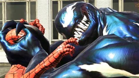 Spider Man Web Of Shadows Spider Man Vs Venom Battle Youtube