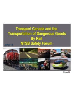 Transport Canada And The Transportation Of Dangerous Transport