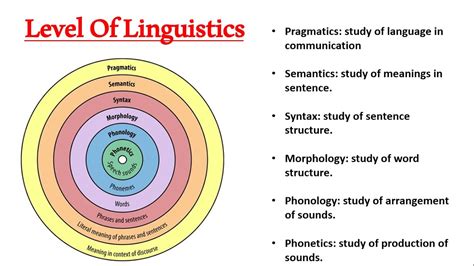 Level Of Linguistics Phonetics Phonology Morphology Syntax