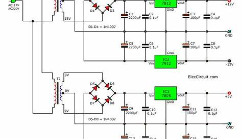 multi voltage power supply circuit diagram