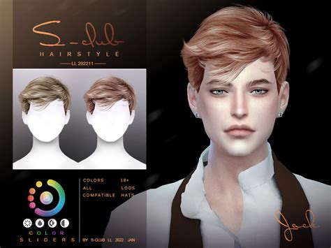 Mens Short Hairstyle Jack The Sims Resource Sims 4 Hairs