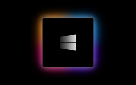 Windows Logo Wallpaper 4k M1 Chip Black Background Gradient Windows