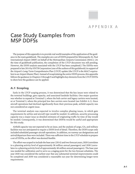A case study can focus on a business or entire industry, a specific project or program, or a person. Appendix A - Case Study Examples from MSP DDFSs | Guidebook for Preparing and Using Airport ...