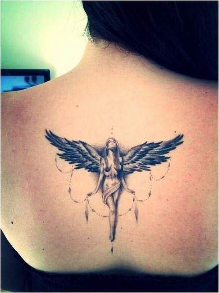 Tattoo Flower Back Shoulder Colour 46 Ideas Beautiful Angel Tattoos