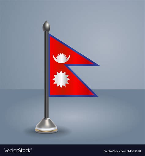 State Table Flag Of Nepal Royalty Free Vector Image