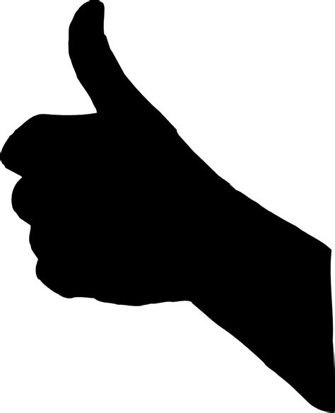 Thumbs Up Hand Transparent Png Svg Vector File Images
