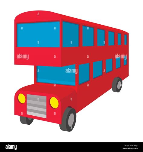 London Red Bus Cartoon Double Decker Bus Cartoon From England British