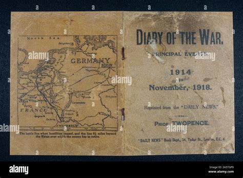 A Diary Of The War Booklet Made By The Daily News Indicating Key