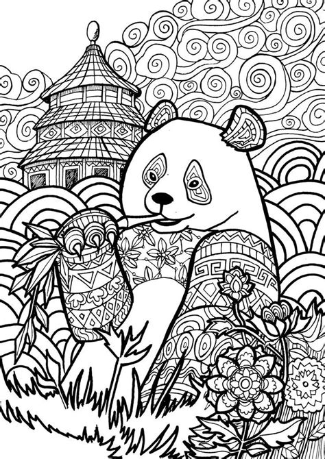 40+ realistic panda coloring pages for printing and coloring. Panda Coloring Pages For Adults - Coloring Home