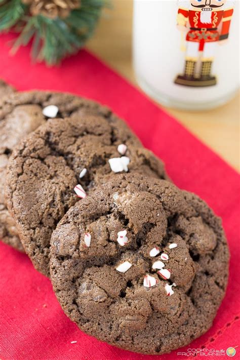 Triple Chocolate Peppermint Cookies Cooking On The Front Burner