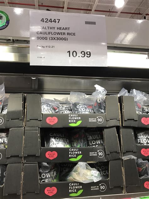 For an even faster rice pilaf, use 4 cups of purchased cauliflower rice instead of making your own. Cauliflower rice in Costco Docklands - expiry date 1/9/17 ...