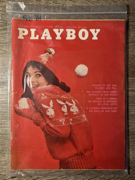 Playboy Magazine February Playmate Barbara Ann Lawford W
