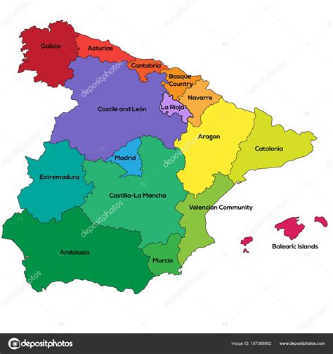 Cartina Regioni Della Spagna Tomveelers