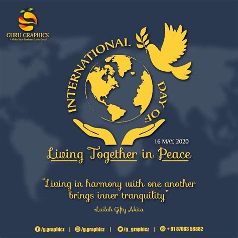 International Day Of Living Together In Peace In 2020 Graphic Peace