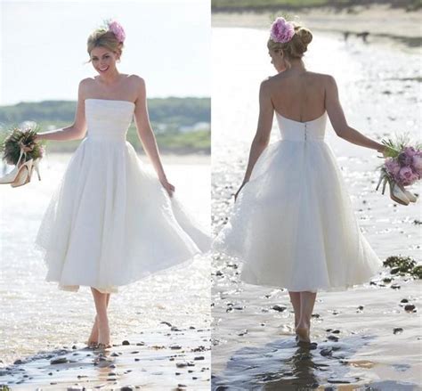 Low Cost Wedding Dresses 2015 Newest Fashion Summer Beach Short A Line
