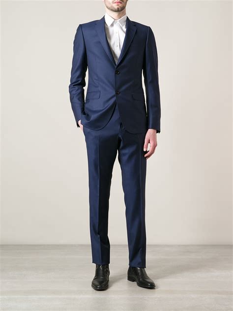 Gucci Monaco Selvage Suit In Blue For Men Lyst
