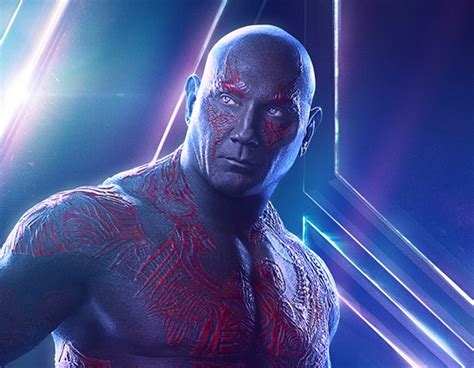 Dave Bautista As Drax From Avengers Infinity War Character Posters E