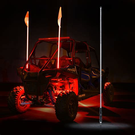 Whip Utv Led Whip Light With Multiple Colors And App Bluetooth Or