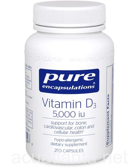Association of hypogonadism with vitamin d status: Vitamin D3 5,000 iu by Pure Encapsulations 250 capsules ...