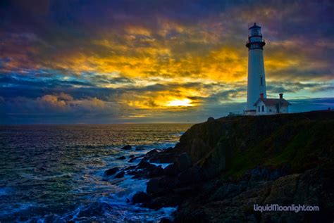 Fluidr Pigeon Point Lighthouse At Sunset A California Lighthouse By