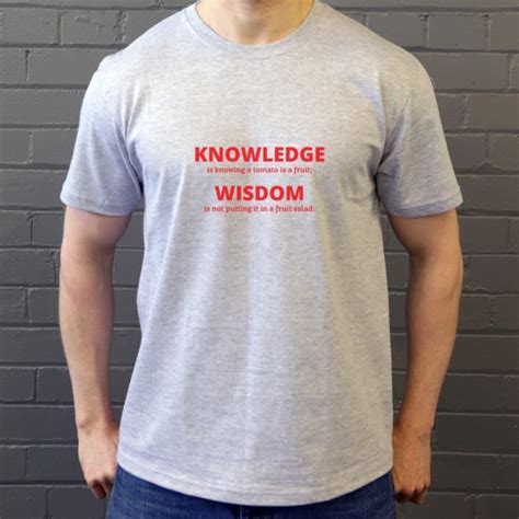 Knowledge Vs Wisdom T Shirt Sale Redmolotov
