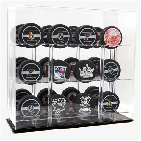 Deluxe Acrylic Twelve Hockey Puck Display Case Out Of Stock Polynex