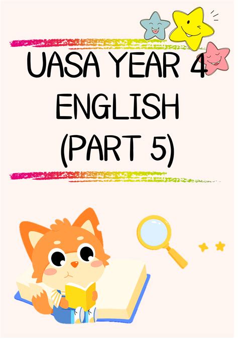 💥softcopy💥v12💥uasa Year 4 English Part 5 💥 老师的话