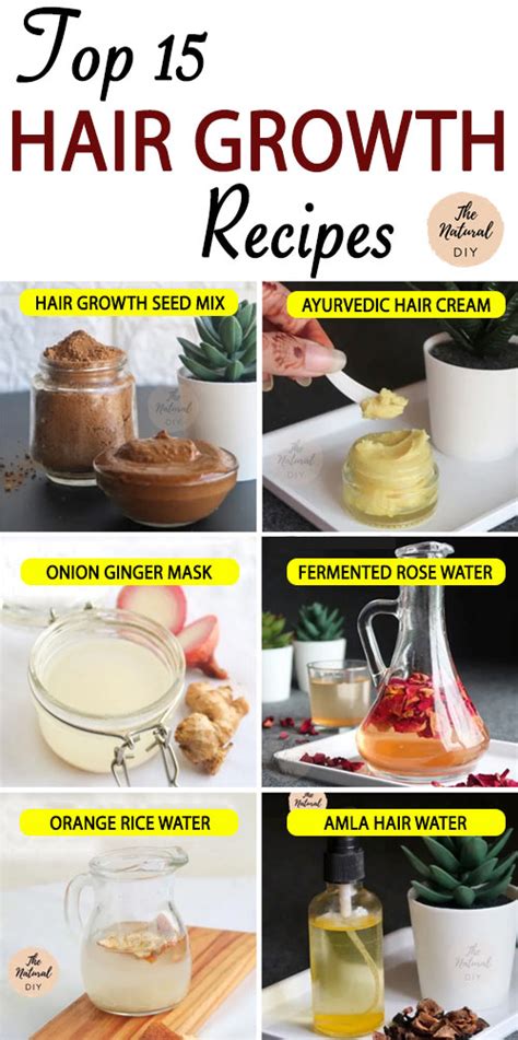 15 Hair Growth Recipes For Beautiful Long Hair The Natural Diy