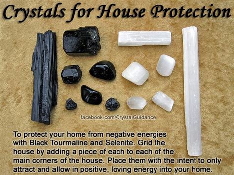 Home Protection Black Tourmaline Selenite Crystals Crystal Healing