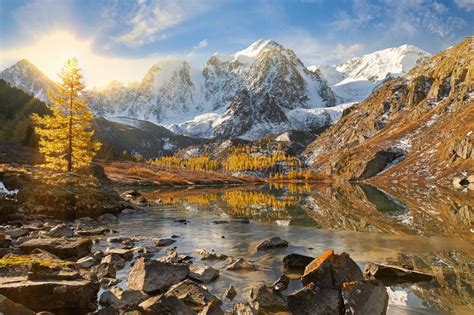 Altai Mountains Russia Siberia Stock Image Image Of Autumn Fall