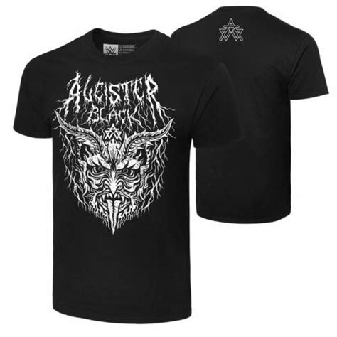 Official Wwe Aleister Black Dark Spirit Authentic T Shirt Ebay
