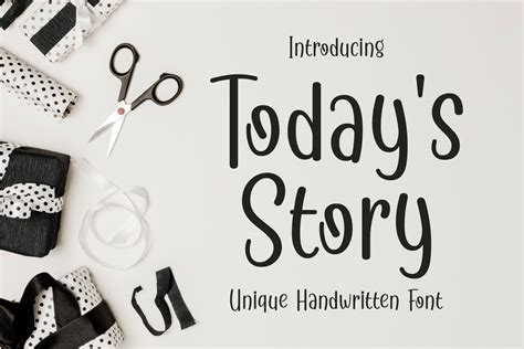 Todays Story Font By Andrian Dehasta · Creative Fabrica
