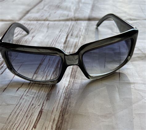 Vintage 90s Gucci Rectangle Sunglasses Gray Black It Gem
